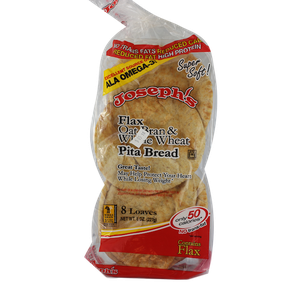 Josephs Flax Oat Bran & Whole Wheat Mini Pita Bread