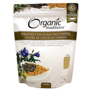 Organic Traditions Sprouted Chia & Flax Seed Powder Organic