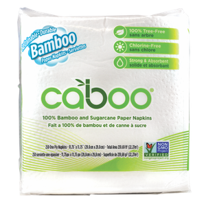 Caboo 100% Bamboo and Sugar Cane Paper Napkins