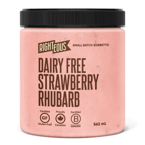 Righteous Dairy Free Strawberry Rhubarb Sorbetto