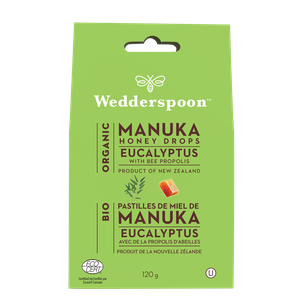 Wedderspoon Organic Manuka Honey Eucalyptus Drops