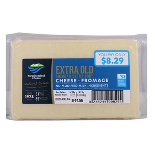 Paradise Island Extra Old White Cheddar Cheese
