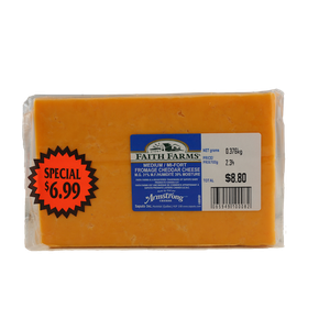 Faith Farms Medium Cheddar Cheese