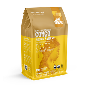 Level Ground Organic Congo Medium Whole Bean Coffee