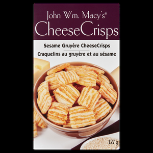 John Wm Macy's Cheese Crisps Sesame Gruyere