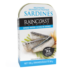 Raincoast Trading Wild Pacific Sardines Spring Water