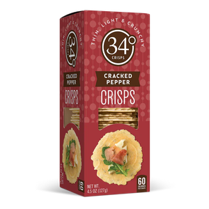 34 Degrees Cracked Pepper Savory Crisps