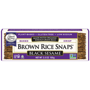 Edward & Sons Organic Brown Rice Snaps Black Sesame