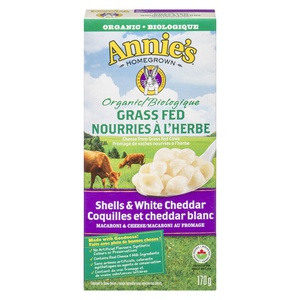 Annies Organic Pasta Grass Fed Shells & White Cheddar