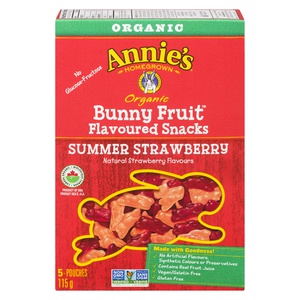 Annies Organic Bunny Fruit Snacks Summer Strawberry