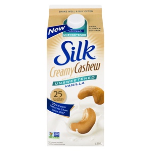 Silk Creamy Cashew Beverage Unsweetened Vanilla