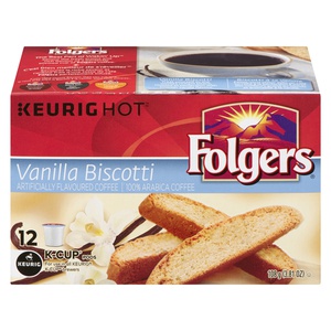 Keurig Folgers Gourmet Vanilla Biscotti