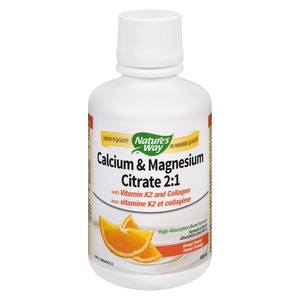Natures Way Calcium & Magnesium Citrate 2:1 Orange