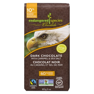 Endangered Species Dark Chocolate W/Caramel & Sea Salt