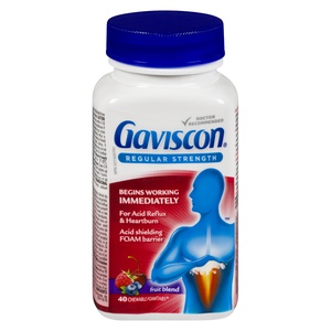 Gaviscon Regular Strength Chewable Fruit