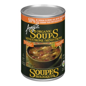 Amys Organic Soup Minestrone Less Sodium