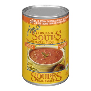 Amys Organic Soup Tomato Bisque 50% Less Sodium