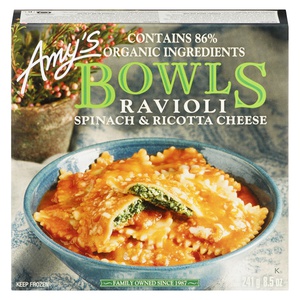 Amys Bowls Ravioli Spinach & Ricotta Cheese