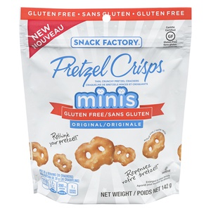The Snack Factory Pretzel Crisps Minis Gluten Free Original
