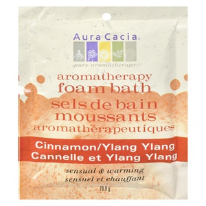 Aura Cacia Aromatherapy Foam Bath Cinnamon/ Ylang Ylang