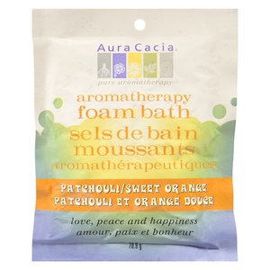 Aura Cacia Aromatherapy Foam Bath Patchouli Sweet Orange