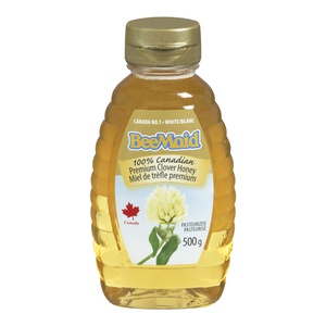 Beemaid 100% Canadian Premium Clover Pasteurized White Honey