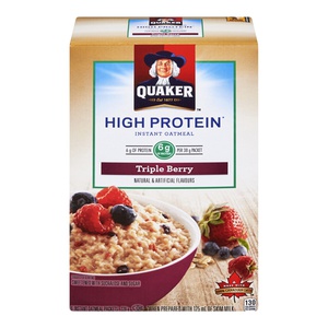 Quaker Instant Oatmeal High Protein Triple Berry