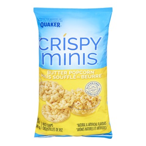 Quaker Crispy Minis Butter Popcorn Rice Chips