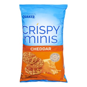 Quaker Crispy Minis Cheddar Rice Chips