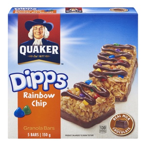 Quaker Dipps Bar Rainbow Chip