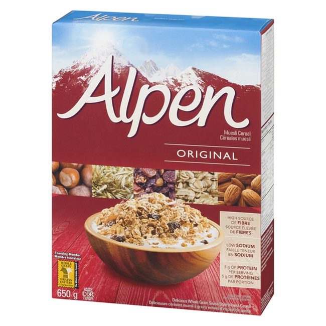 Alpen Muesli Alpen - Recette originale - 650 g