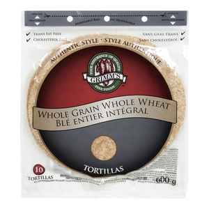 Grimm's Whole Grain Tortillas 10"