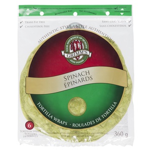 Grimm's Spinach Wraps 10"