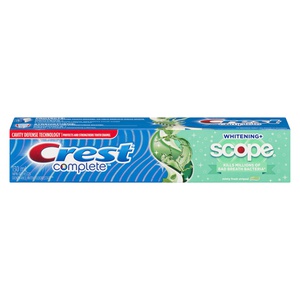 Crest Complete Whitening + Scope Minty Fresh Striped