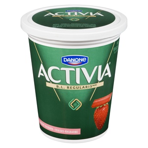 Danone Activia Strawberry Rhubarb Yogurt