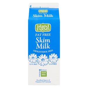 Island Farms Milk Skim CTN