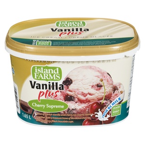 Island Farms Vanilla Plus Ice Cream Cherry Supreme
