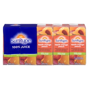 Sun-Rype 100% Juice Apple Orange Peach