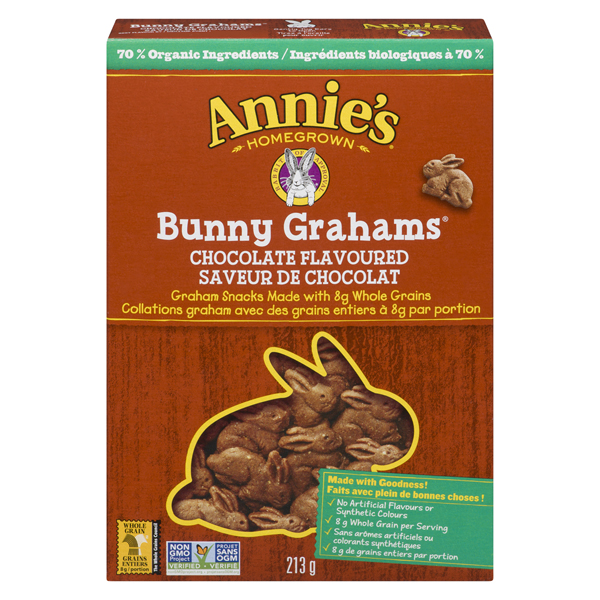 ANNIES ORGANIC CHOCOLATE BUNNY GRAHAMS