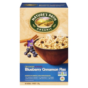 Natures Path Organic Instant Oatmeal Blueberry Cinnamon Flax