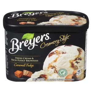 Breyers Creamery Style Caramel Fudge Ice Cream