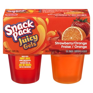 Hunts Snack Pack Juicy Gels Strawberry Orange