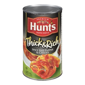 Hunts Thick & Rich Pasta Sauce Spicy Peppers & Chilies