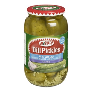 Bicks 50% Less Salt Garlic Dill Pickles