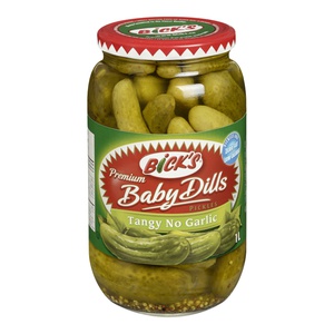 Bicks Premium Tangy No Garlic Baby Dills Pickles