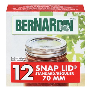 Bernardin Regular Mouth Snap Lids 70mm