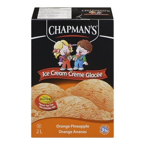 Chapmans Creamery Ice Cream Orange Pineapple