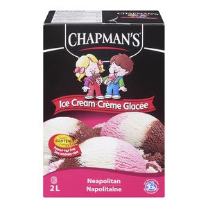 Chapmans Creamery Ice Cream Neapolitan