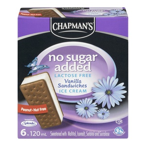 Chapmans No Sugar Added Ice Cream Sandwich