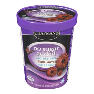 Chapmans Ice Cream No Sugar Added Black Cherry